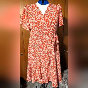 BloomChic Size 22, red and white dress